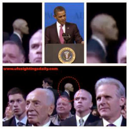 Alien Disguised As Secret Service Agent Revealed On Camera At Aipac Conference