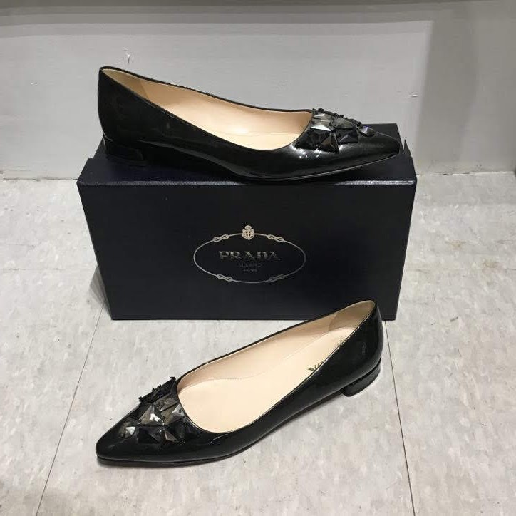 Prada Taffeta Vogue Pointed Toe Skimmer