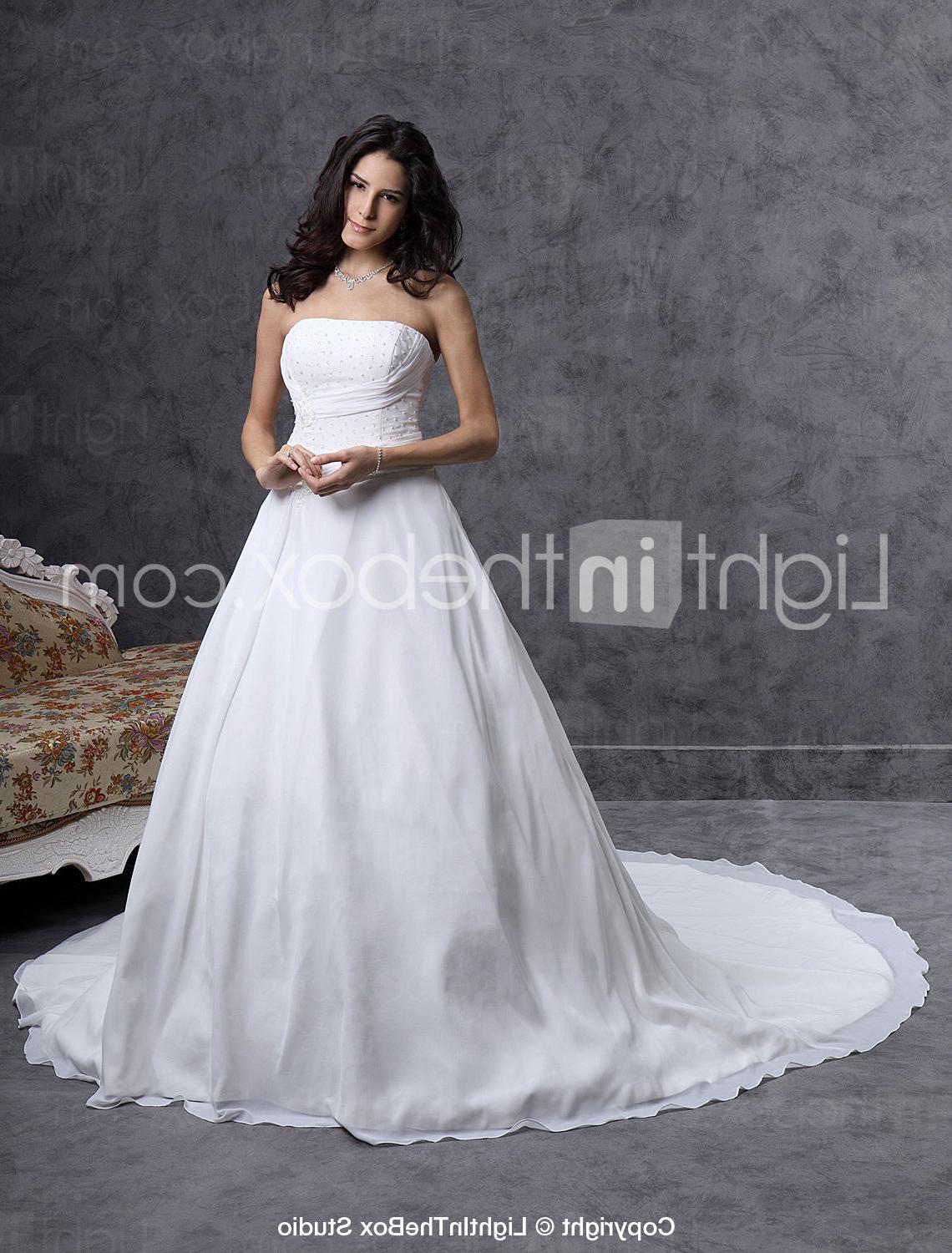 Over Satin Wedding Dress