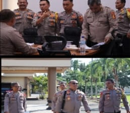 Polres Lam-TengTerima Kunjungan 4 Pamen Polri Lulusan Dikbangti TA 2023  Pada OMB Krakatau 2023-2024