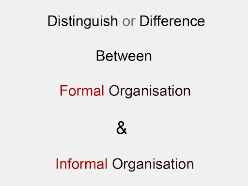 Formal Organisation Chart