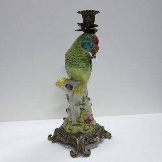 Ceramic Parrot Candle Holders