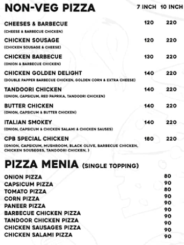 The Pizza Kitchen menu 