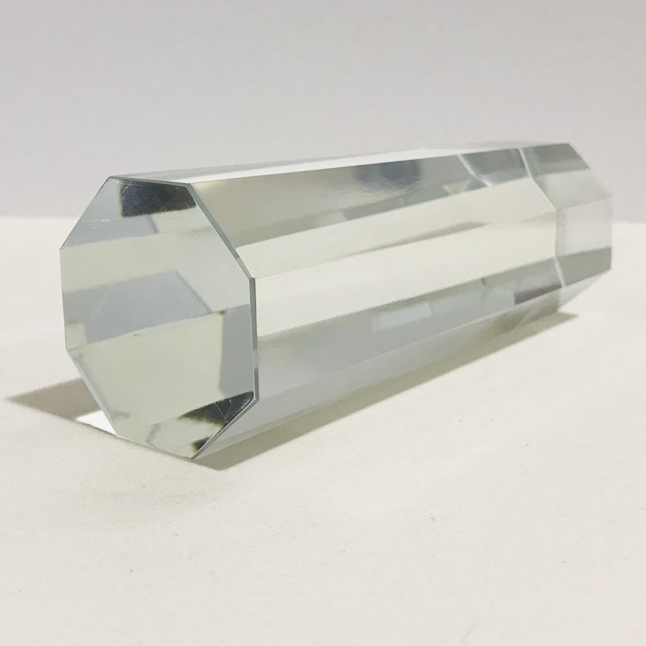 Tiffany & Co. Faceted Crystal Paperweight