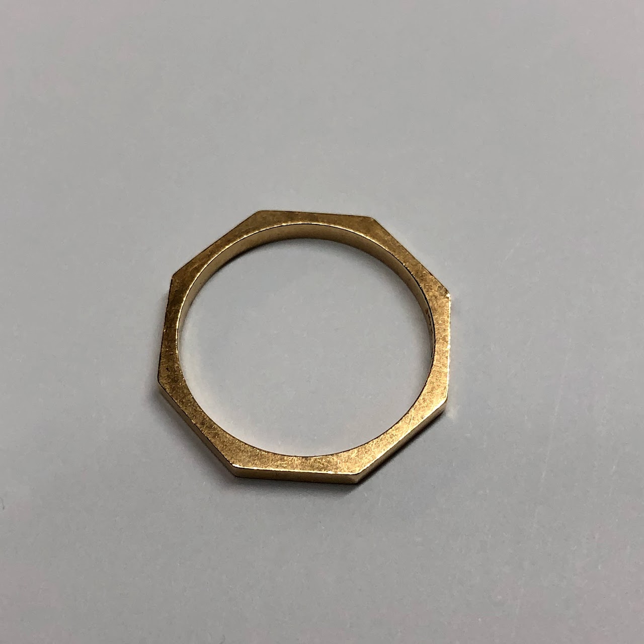 14K Gold Octagonal Ring 2