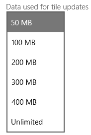 Windows 8.1, données, vignettes, mises à jour, trafic