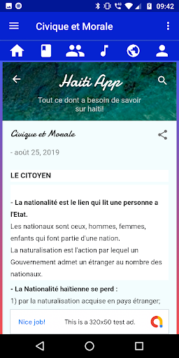 Haiti App - Droits et Devoirs