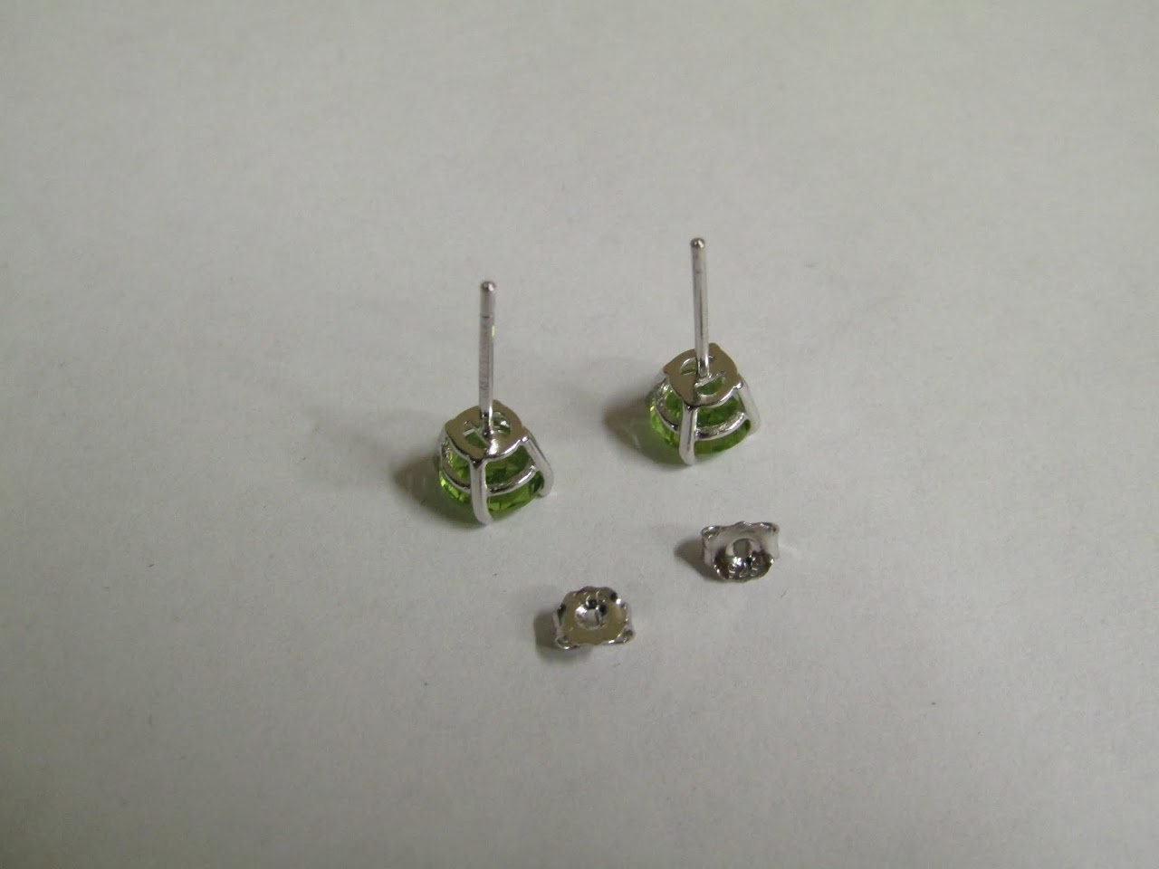 Sterling Silver & Glass Studs