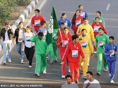 School kids formed a major chunk of the participants during the 4th edition of Jaipur marathon, held in the city.