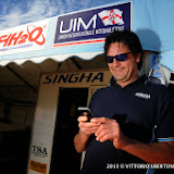 BRASILIA-BRA-May 31, 2013-Valerio Lagiannella Singha Team at the Technical Scrutineering for the UIM F1 H2O Grand Prix of Brazil in Paranoà Lake. The 1th leg of the UIM F1 H2O World Championships 2013. Picture by Vittorio Ubertone/Idea Marketing