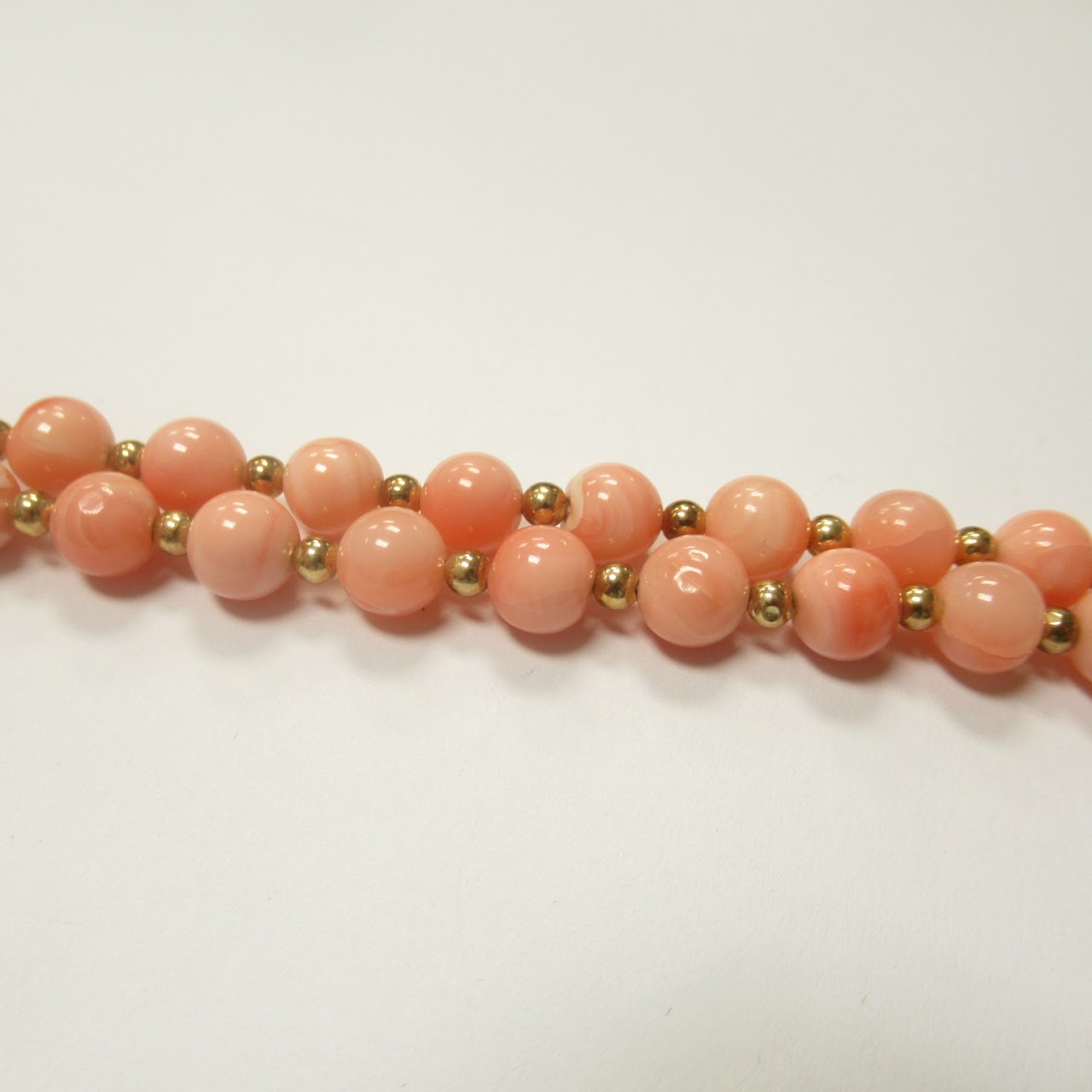 14K Gold & Coral Necklace