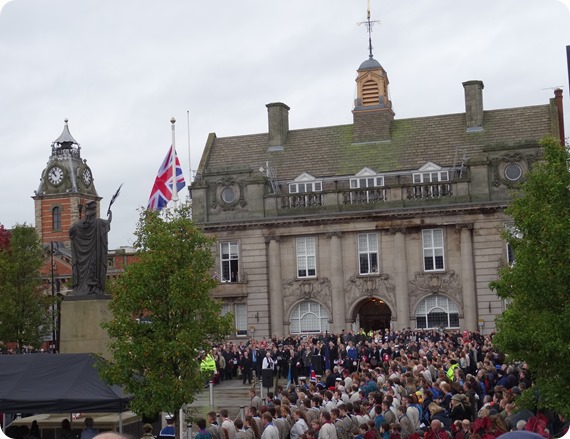 Remembrance Sunday service on Memorial Square