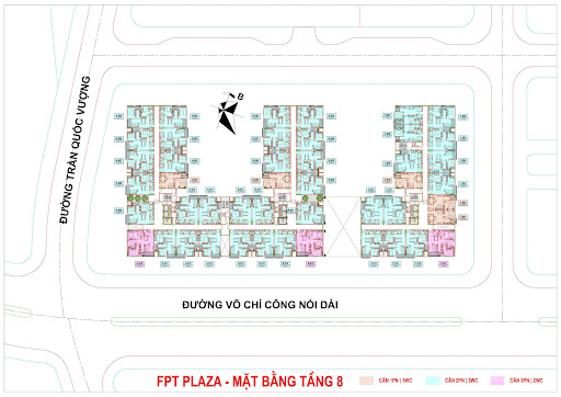 FPT PLAZA 1 Mặt bằng tầng 8