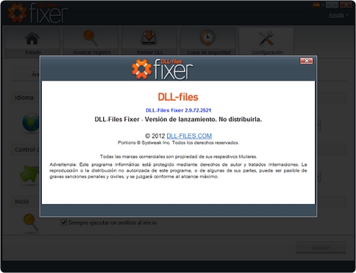 DLL Files Fixer 2.9.72.2521 Patch [Portable] [Español] [Putlocker] 2013-04-22_20h22_07