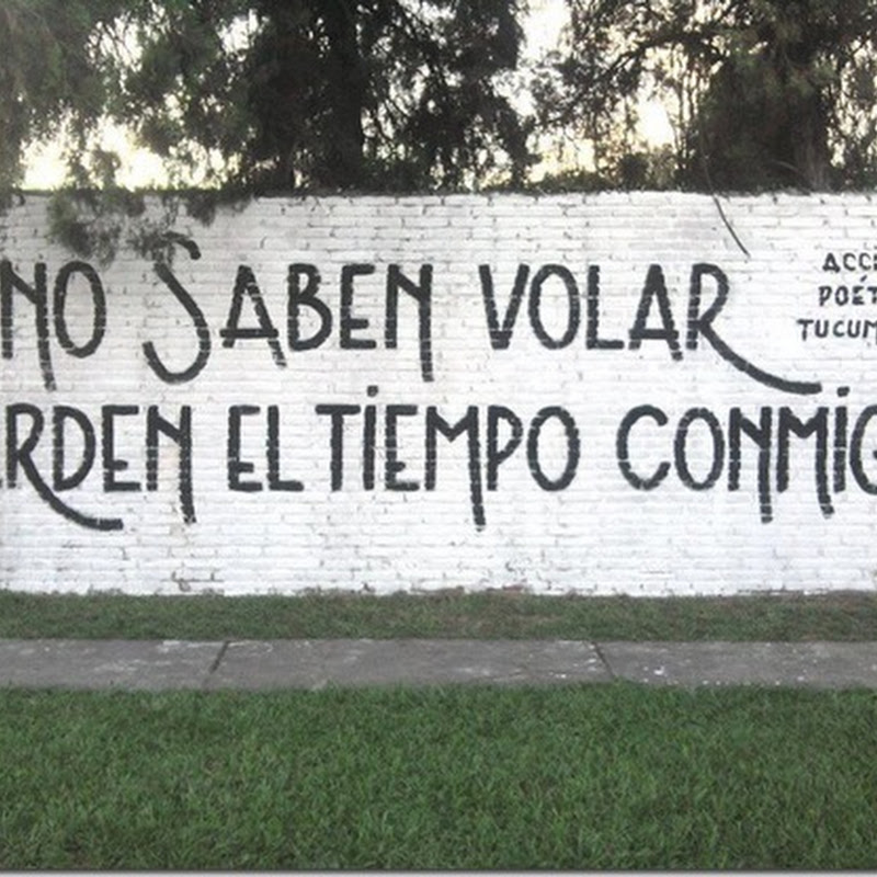 Carteles de acción poética.