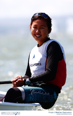 Kimberly LIM World champion Optimist 2011 Voile compétition Génération Opti