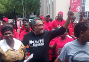 Well-known social activist Zackie Achmat after appearing in the Cape Town Magistrates Court on charges of trespassing.