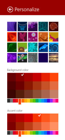 Windows 8.1, Màn hình bắt đầu, hình nền, màu sắc, nền