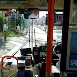 taking the bus to the Kotoku-in temple in Kamakura, Japan 