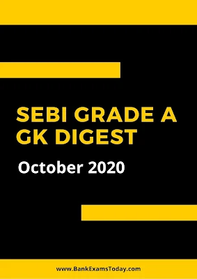 SEBI Grade A GK Digest: October 2020