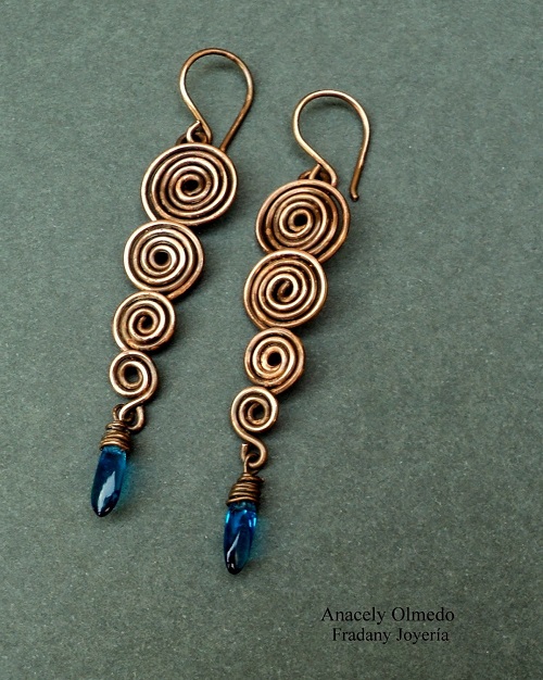 Spiral Wire Work Earrings Tutorial The Beading Gem
