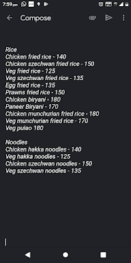 Chodankar's Red Chilly Restaurant menu 2