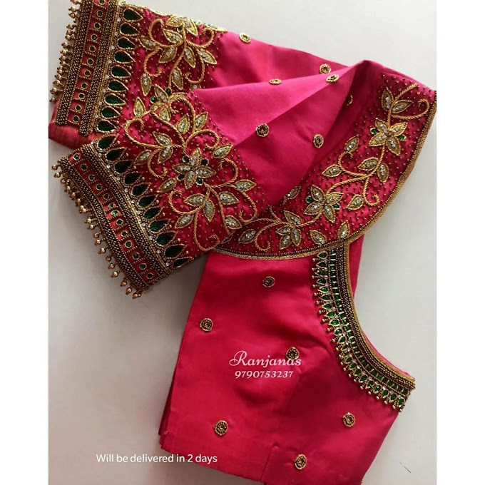 aari work Blouse Designs 2021 ||bride blouse designs||