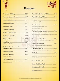 The Hole In The Wall Cafe menu 2