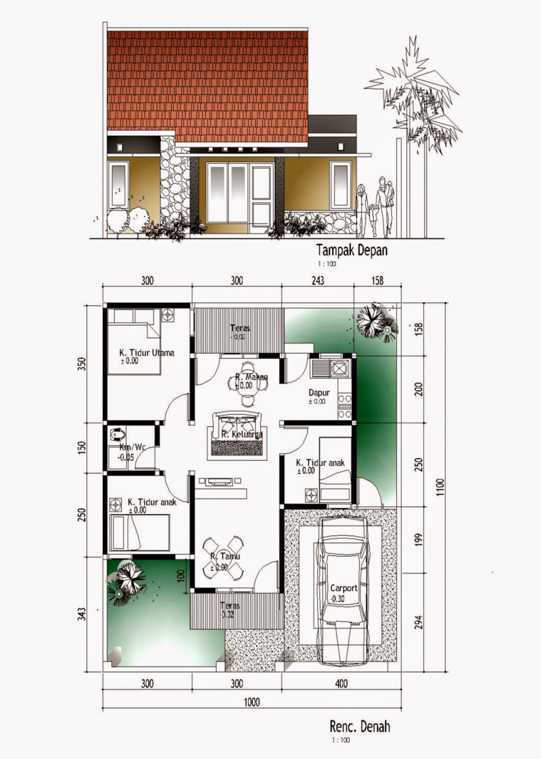 Gambar Dan  Desain Rumah  Gallery Taman Minimalis 