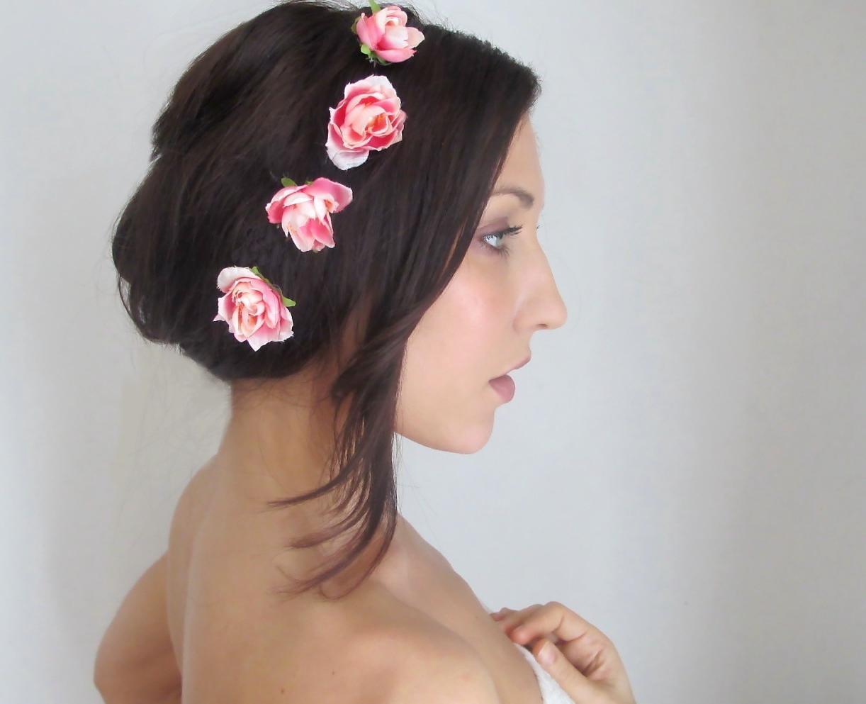 Flower Hair Pins - fairy hair