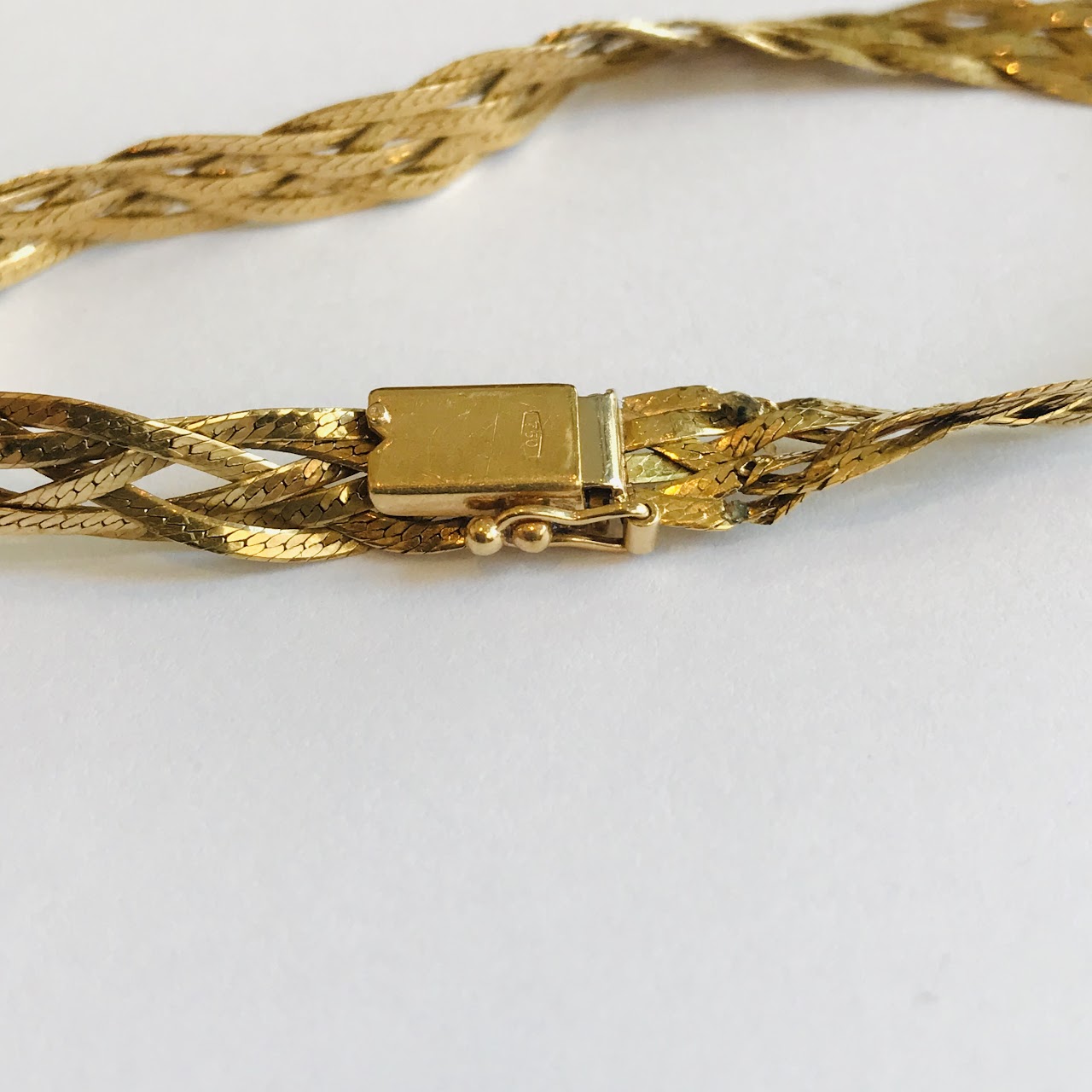 18K Gold Braided Bracelet