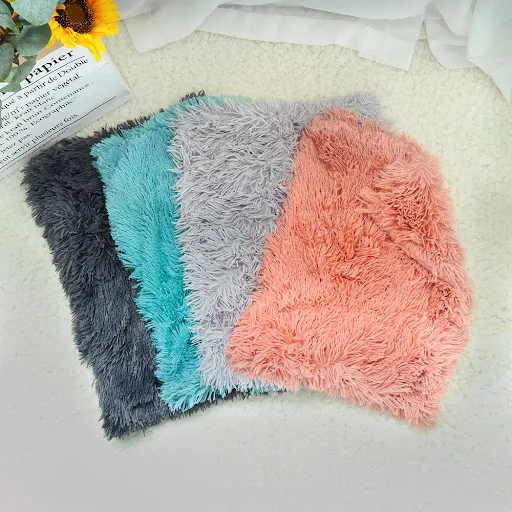 Soft Pet Blanket Mat Warm Dog Cat Sleeping Bed Mats Kennel Washable Long Plush Dogs Blankets Cover Thicken Cushion