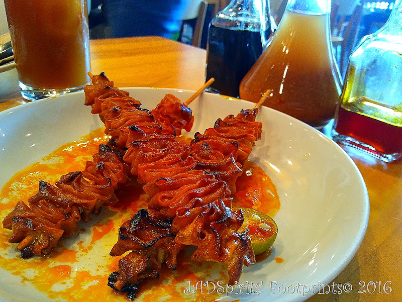 Sarsa's version of Isaw...grilled chicken intestine