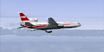 Classic 3-holer eastbound at cruising altitude