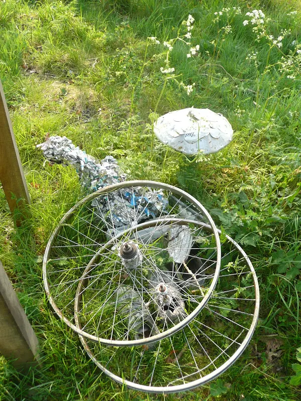 Sculptures made out of rubbish