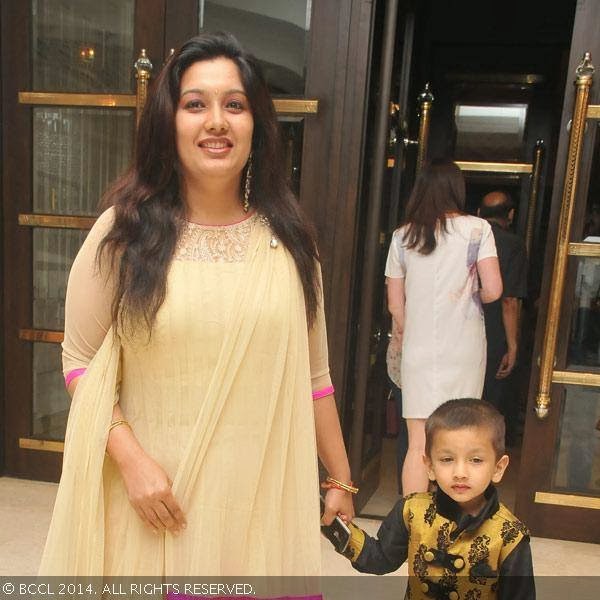 Supriya attends the wedding reception party of T Rajendar's daughter Elakkiya with Abhilash, held at The Leela Palace in Chennai.