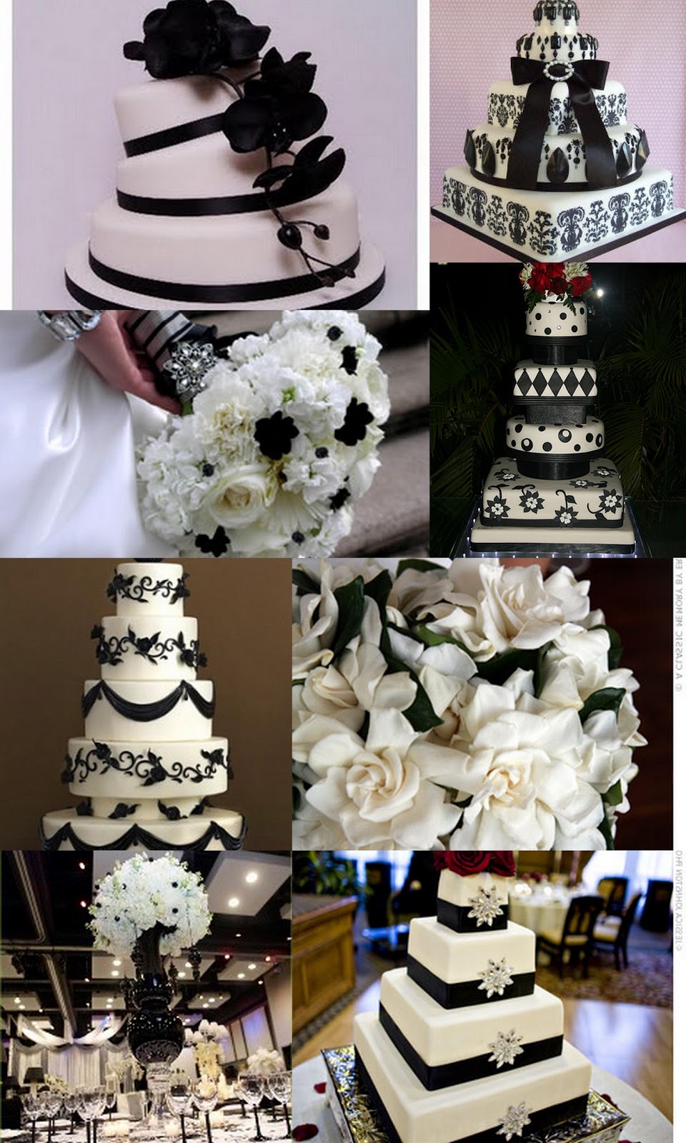 Black & White Wedding Details