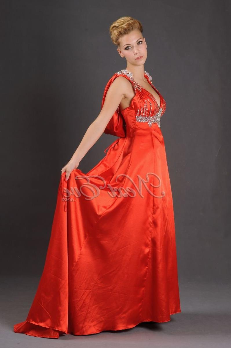 Scoop Back Evening Dress