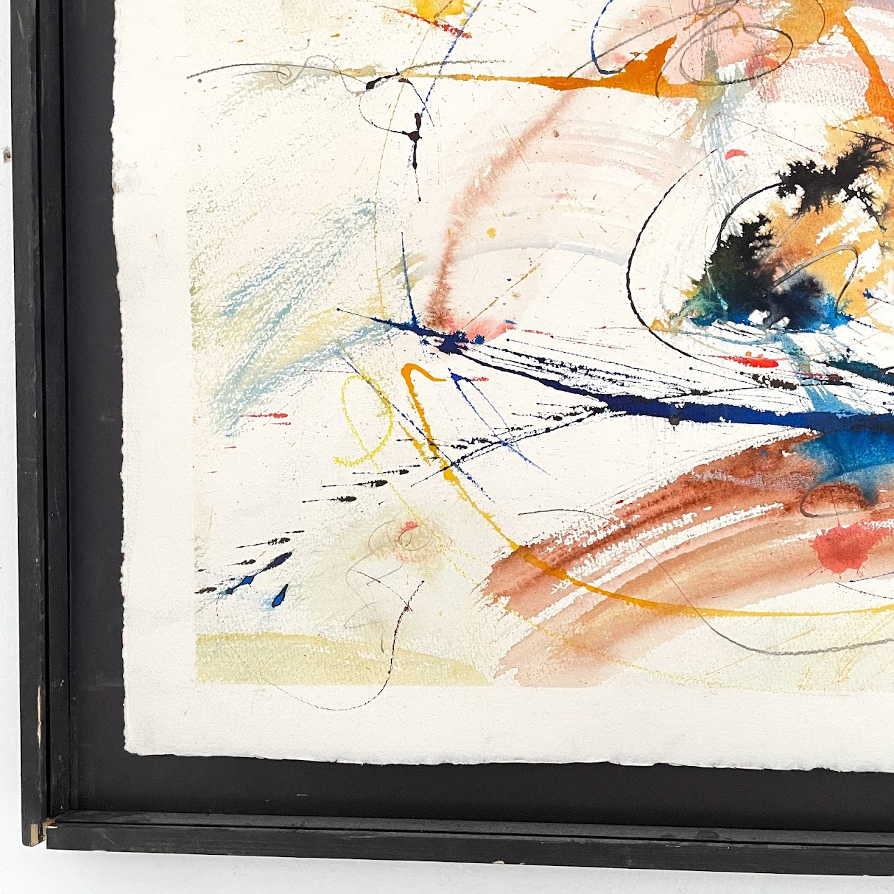 Bill Quinn Signed Contemporary Abstract Watercolor Painting