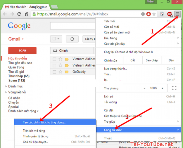 Hướng dẫn cài đặt gmail cho máy tính