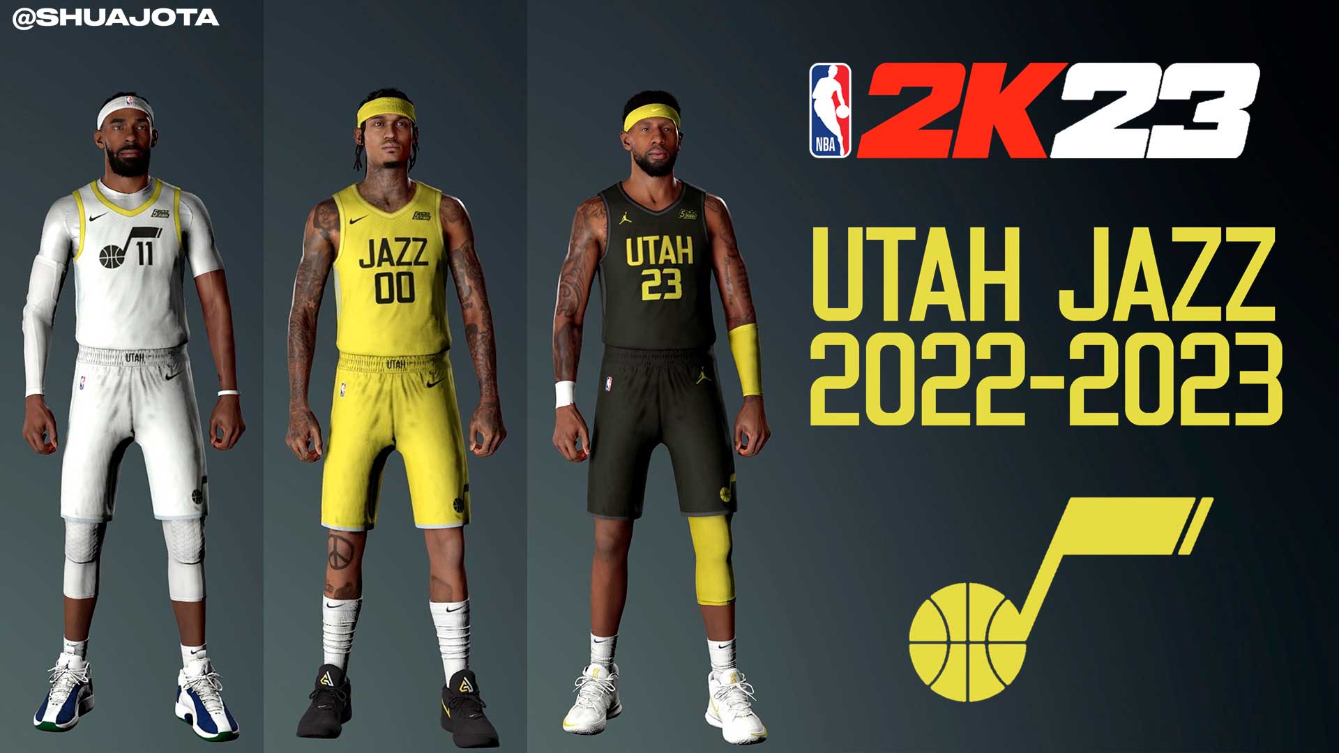 NBA 2K23 Utah Jazz Statement 2023 Jersey - Shuajota: NBA 2K24 Mods, Rosters  & Cyberfaces