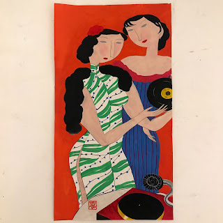 Chinese Art Deco Painting 1 Shophousingworks