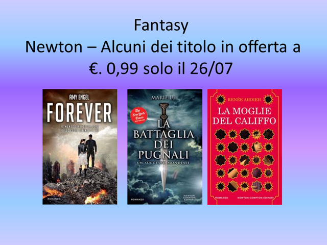 Thriller Newton – Alcuni dei titolo in offerta