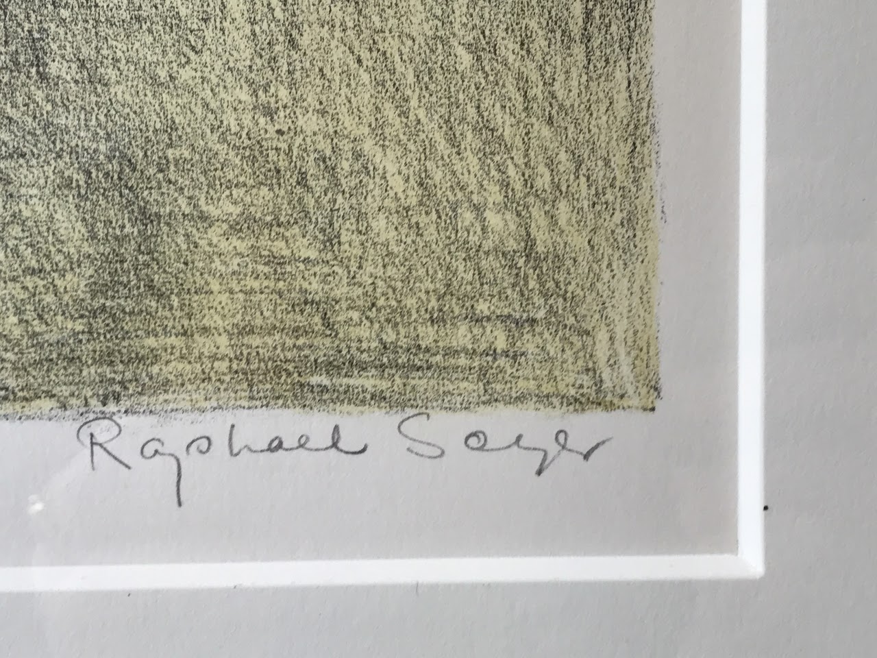 Raphael Soyer Signed Lithogaph