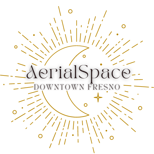 Aerial Space Downtown Fresno logo