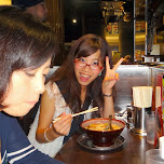 fumie enjoying some late night ramen in Tokyo, Japan 