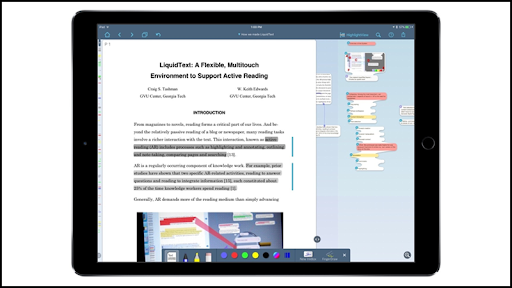 Ghi chú trên iPad với LiquidText