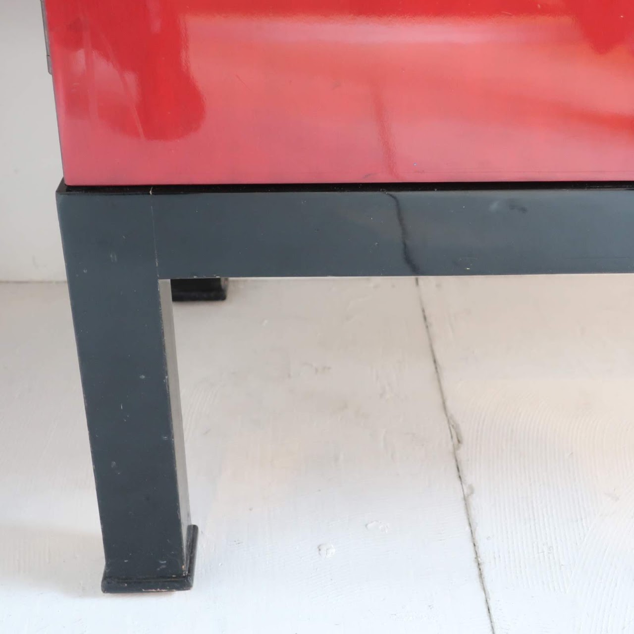 Red and Black Buffet Cabinet