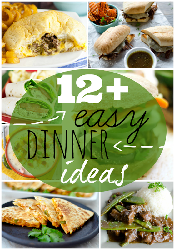 12  Easy Dinner Ideas at GingerSnapCrafts.com #dinner #recipes