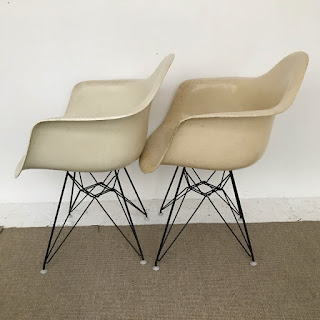 Eames + Herman Miller 1959 Fiberglass Shell Chair Pair #1